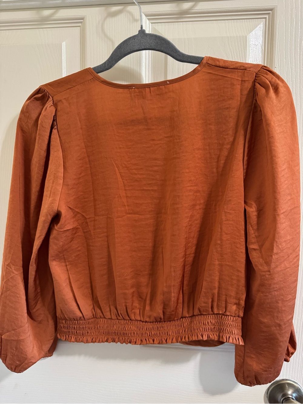 Pink Rose Twisted Front Blouse - Picture 2 of 3